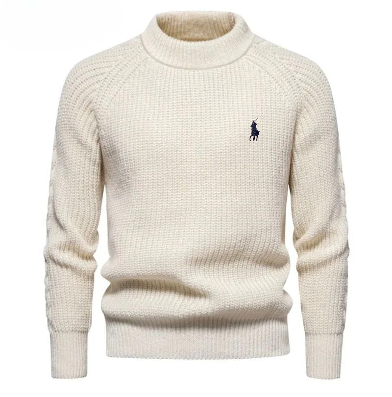 Pull col rond en coton