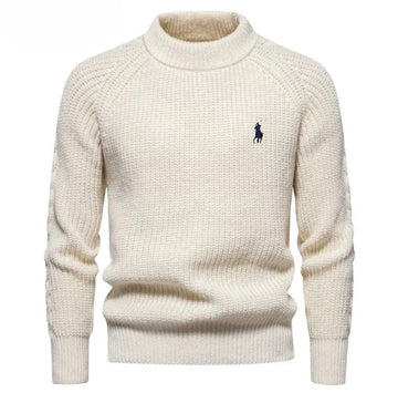 Pull col rond en coton
