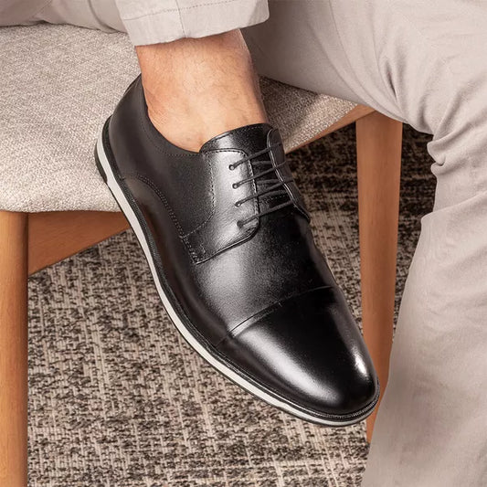 Chaussure Derby Homme – Oxford Noir Style Sport Chic