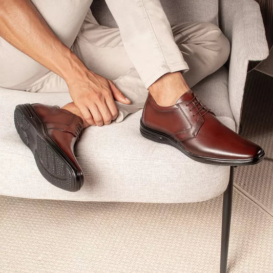 Chaussure Homme Confort Anatomique à Lacets – Marron