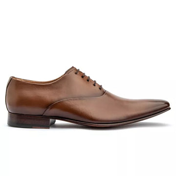 Chaussure Oxford Habillée Homme – Semelle en Cuir, Coloris Whisky | Modèle 327
