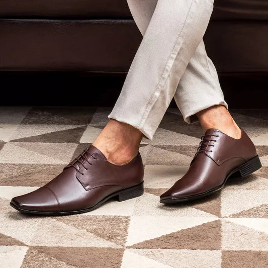 Chaussure Derby Habillée Homme en Cuir Véritable – Modèle 3952